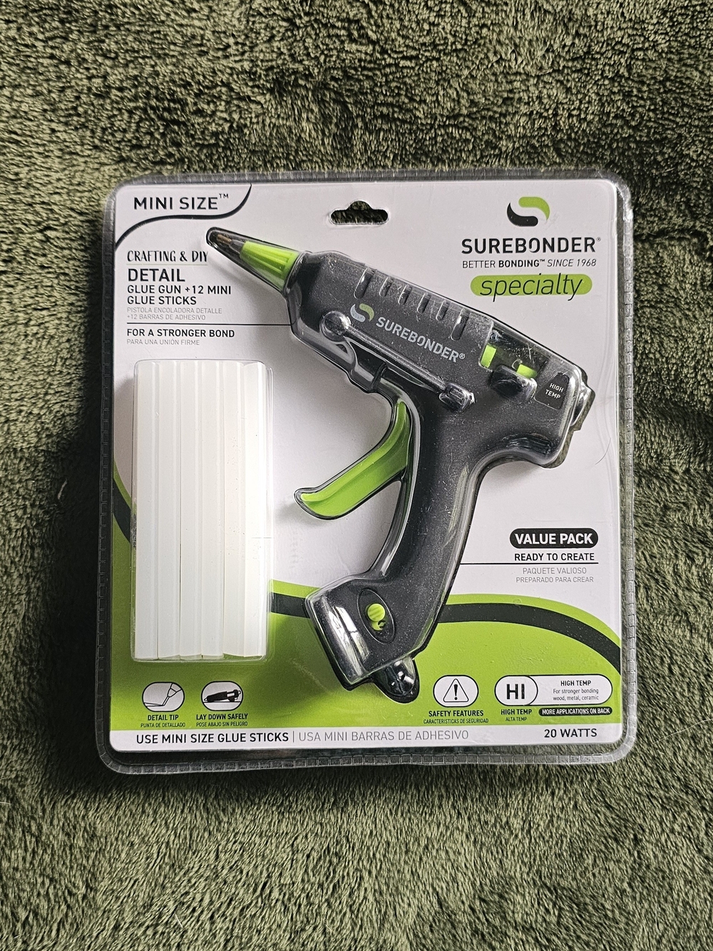 Surebonder 20 Watt Mini Hot Glue Gun